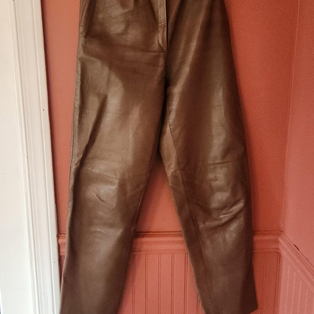 Vintage Baggy Leather Pants